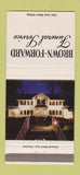 Matchbook Cover - Brown Forward Funeral Service Cleveland OH 30 Strike