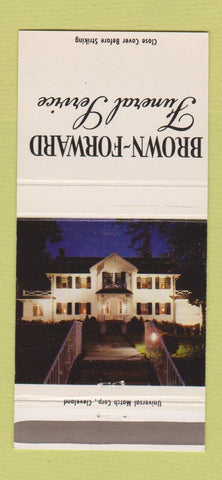 Matchbook Cover - Brown Forward Funeral Service Cleveland OH 30 Strike
