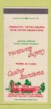 Matchbook Cover - Castro Gardens Restaurant Castro Valley CA 30 Strike