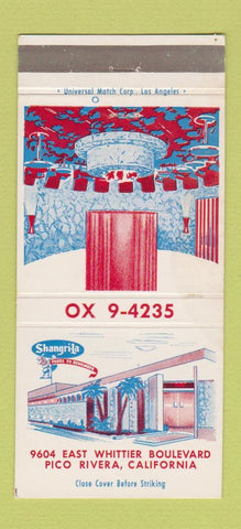 Matchbook Cover - Shangri La Pico Rivera CA 30 Strike