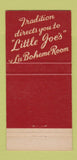 Matchbook Cover - Little Joe's Cellar Restaurant Los Angeles CA 30 Strike