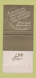 Matchbook Cover - Town and Country Club Lockport NY 30 Strike
