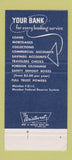 Matchbook Cover - Bank of Lansing MI 30 Strike