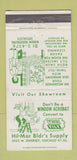 Matchbook Cover - Twin Tilt Hil Mar Builder Supply Windows Chicago IL 30 Strike