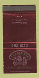 Matchbook Cover - Tucker Bag Restaurant Napa CA 30 Strike
