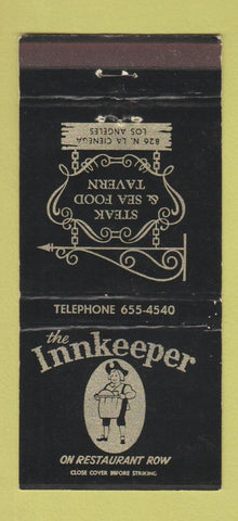 Matchbook Cover - Innkeeper Restaurant Los Angeles CA 30 Strike