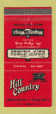 Matchbook Cover - Hill Country Morgan Hill CA 30 Strike