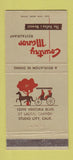 Matchbook Cover - Country Manor Restaurant Studio City CA 30 Strike