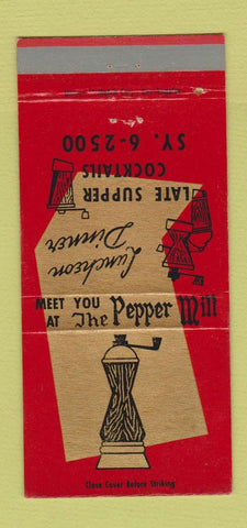 Matchbook Cover - Pepper Mill Restaurant Pasadena CA WEAR 30 Strike