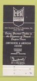 Matchbook Cover - Le Petit Gourmet Clearwater FL 30 Strike
