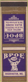 Matchbook Cover - Matchbook Cover Elks Club Washington MO