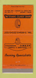 Matchbook Cover Benitez Carrillo Bearings Timken Santurce Puerto RIco 30 Strike