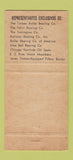 Matchbook Cover Benitez Carrillo Bearings Timken Santurce Puerto RIco 30 Strike