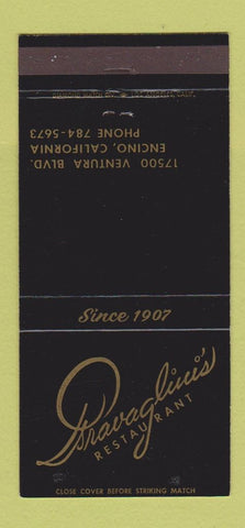 Matchbook Cover - Psravaglini's Restaurant Encino CA 30 Strike