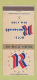 Matchbook Cover - Hotel Roosevelt New York City 30 Strike