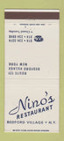 Matchbook Cover - Nino's Restaurant Bedford Village NY 30 Strike