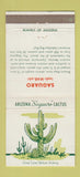 Matchbook Cover - Saguaro Cactus Tumblers Glasses 30 Strike