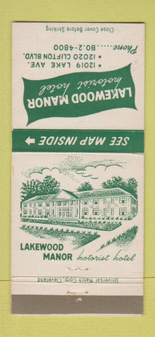 Matchbook Cover - Lakewood Manor Motorist Hotel Cleveland OH 30 Strike