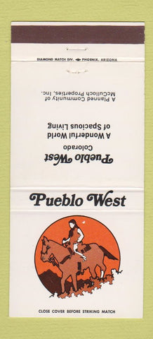 Matchbook Cover - Pueblo West Inn Colorado  30 Strike