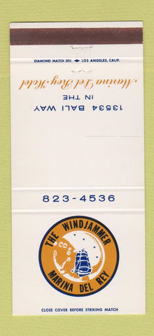 Matchbook Cover - The Windjammer Marina Del Rey CA 30 Strike