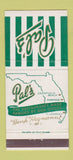 Matchbook Cover - Pal's  Deerfield Beach Pompano Fort Lauderdale FL 30 Strike