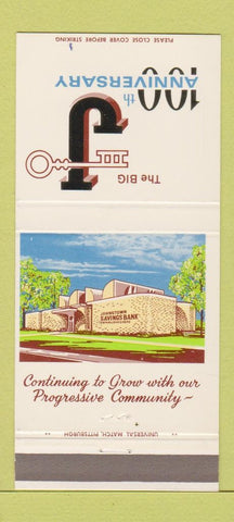 Matchbook Cover - Johnstown Savings Bank PA 1970 30 Strike