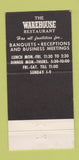 Matchbook Cover - Warehouse Restaurant South Boston MA 30 Strike