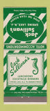 Matchbook Cover - Jack Sullivan's Spring Lake NJ seahorse WEAR 30 Strike