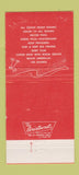 Matchbook Cover - Sandpiper Myrtle Beach SC 30 Strike