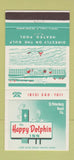 Matchbook Cover - Happy Dolphin Inn St Petersburg Beach FL 30 Strike