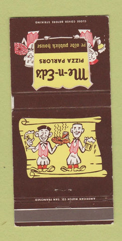 Matchbook Cover - Me n Ed's Pizza San Jose Santa Clara Campbell CA 30 Strike