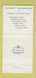 Matchbook Cover - GM Hydramatic General Motors  30 Strike