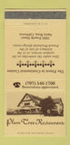 Matchbook Cover - Plum Tree Restaurants Santa Rosa CA 30 Strike