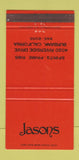 Matchbook Cover - Jasons Burbank CA restaurant 30 Strike