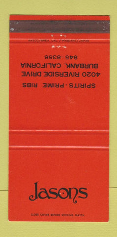 Matchbook Cover - Jasons Burbank CA restaurant 30 Strike
