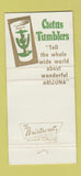 Matchbook Cover - Saguaro Cactus Tumblers Glasses 30 Strike