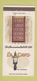 Matchbook Cover - La Cave Vail Colorado 30 Strike
