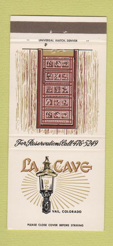 Matchbook Cover - La Cave Vail Colorado 30 Strike