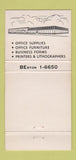Matchbook Cover - Schooley Kansas City MO office furniture supply 30 Strike