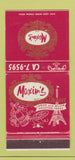 Matchbook Cover - Maxim's Restaurant Houston TX Eiffel Tower 30 Strike