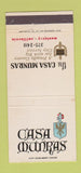 Matchbook Cover - Casa Munras Monterey CA hotel 30 Strike