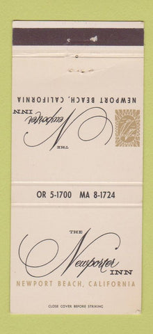 Matchbook Cover - Newporter Inn Newport Beach CA #2 WHITE 30 Strike