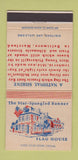 Matchbook Cover - Star Spangled Banner Flag House Baltimore MD 30 Strike