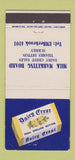 Matchbook Cover - Dairy Crest English Butter Surrey UK England 30 Strike