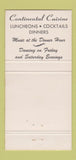 Matchbook Cover - Delfino Restaurant New York City 30 Strike