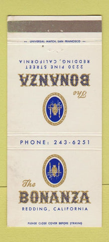Matchbook Cover - Bonanza Redding CA WEAR 30 Strike