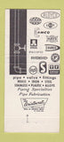 Matchbook Cover - Harrison Piping Supply Midland MI 30 Strike