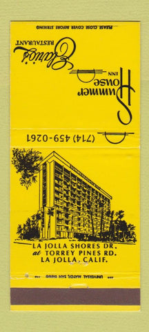 Matchbook Cover - Summer House Inn La Jolla CA Elario's 30 Strike