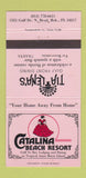 Matchbook Cover - Catalnia Beach Resort Bradenton Beach FL girlie 30 Strike