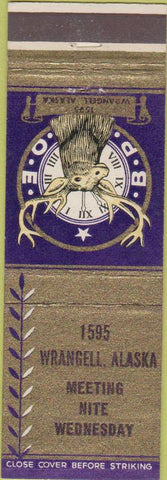 Matchbook Cover - Matchbook Cover Elks Club Wrangell AK